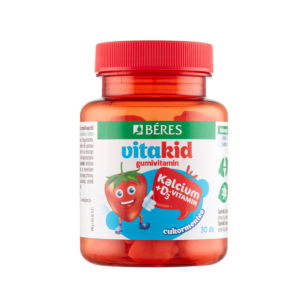BÉRES VitaKid kalcium + D3 gumivitamin (30db)