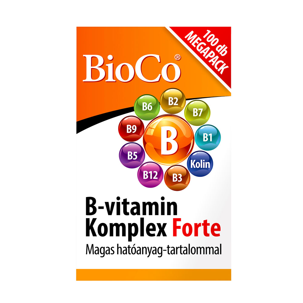 BIOCO B-vitamin komplex Forte tabletta (100db)