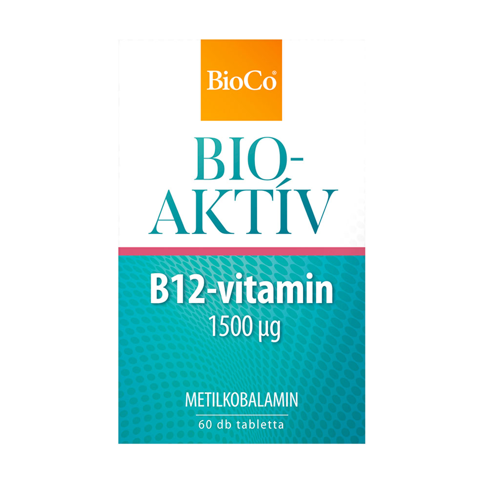 BIOCO Bioaktív B12-vitamin 1500 μg tabletta (60db)