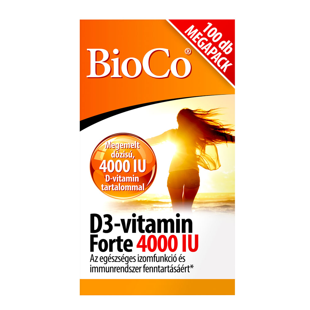 BIOCO D3-vitamin Forte 4000 IU tabletta (100db)