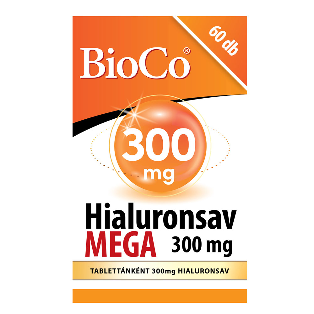 BIOCO Hialuronsav MEGA 300mg tabletta (60db)