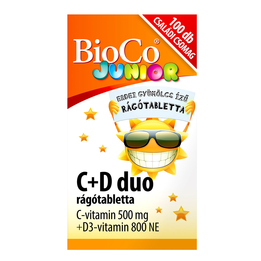 BIOCO C+D duo junior rágótabletta (100db)