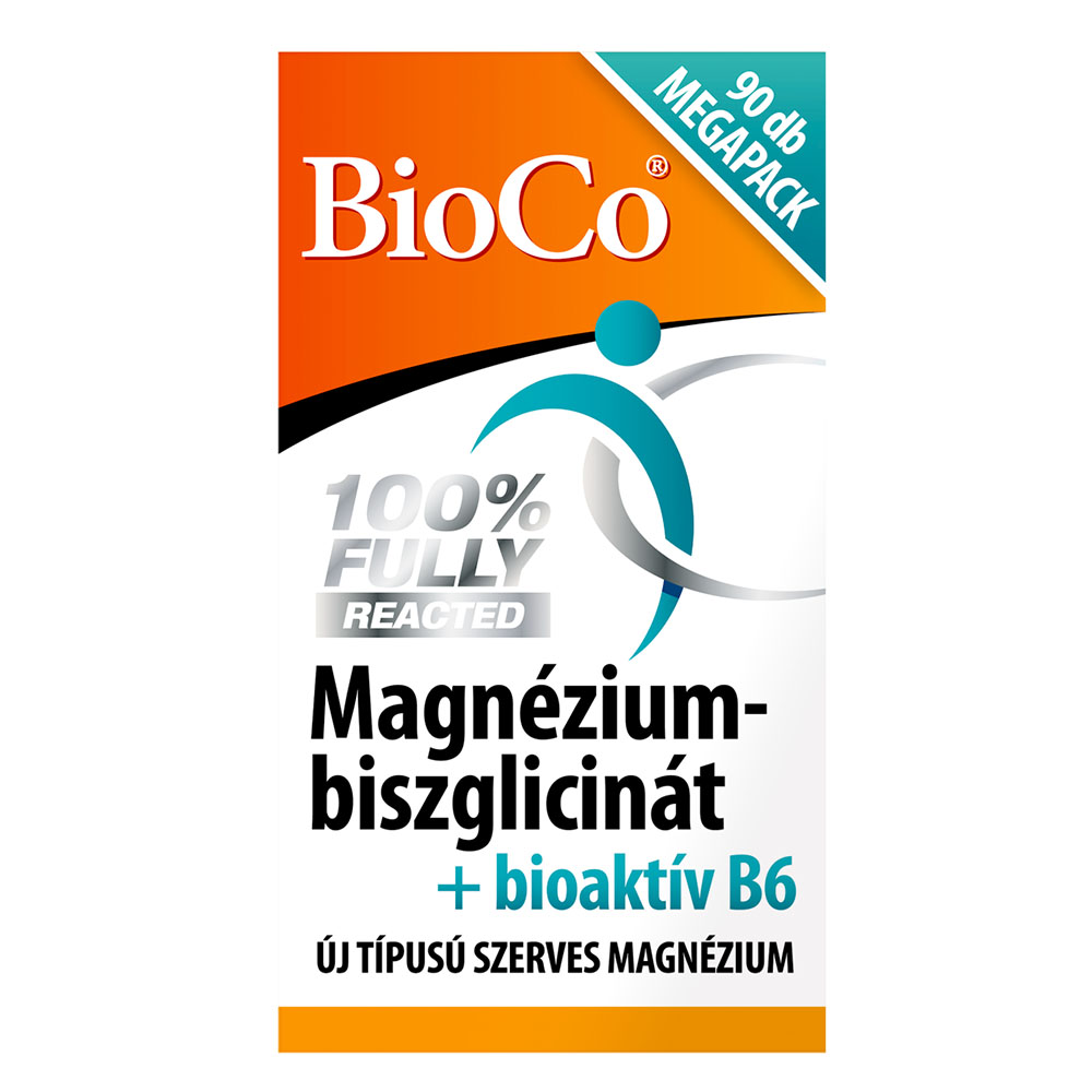 BIOCO Magnézium-biszglicinát + bioaktív B6 tabletta (90db)