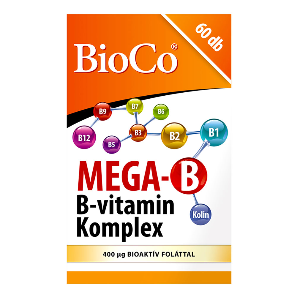 BIOCO Mega-B B vitamin komplex filmtabletta (60db)