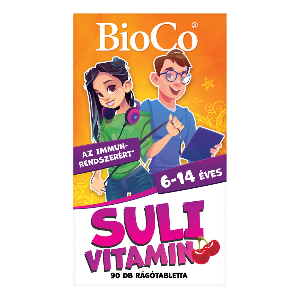 BIOCO Suli vitamin cseresznyés rágótabletta  (90db)