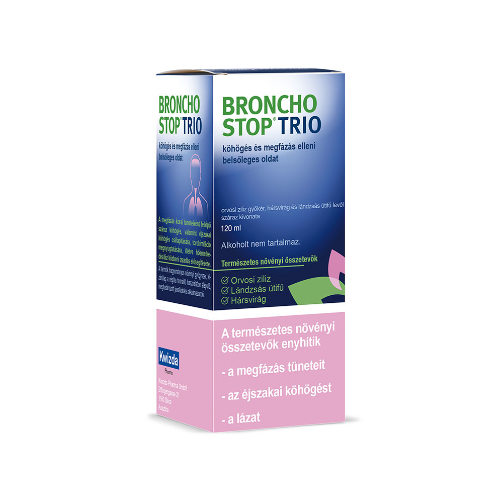 BRONCHOSTOP Trio köhögés és megfázás elleni belsőleges oldat (120ml)