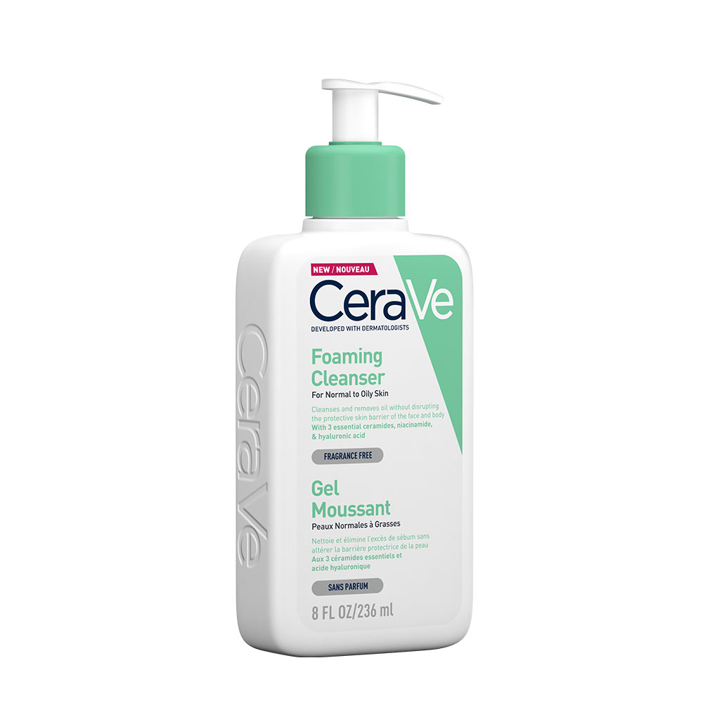 CERAVE Habzó tisztító gél normál és zsíros bőrre (236ml)    
