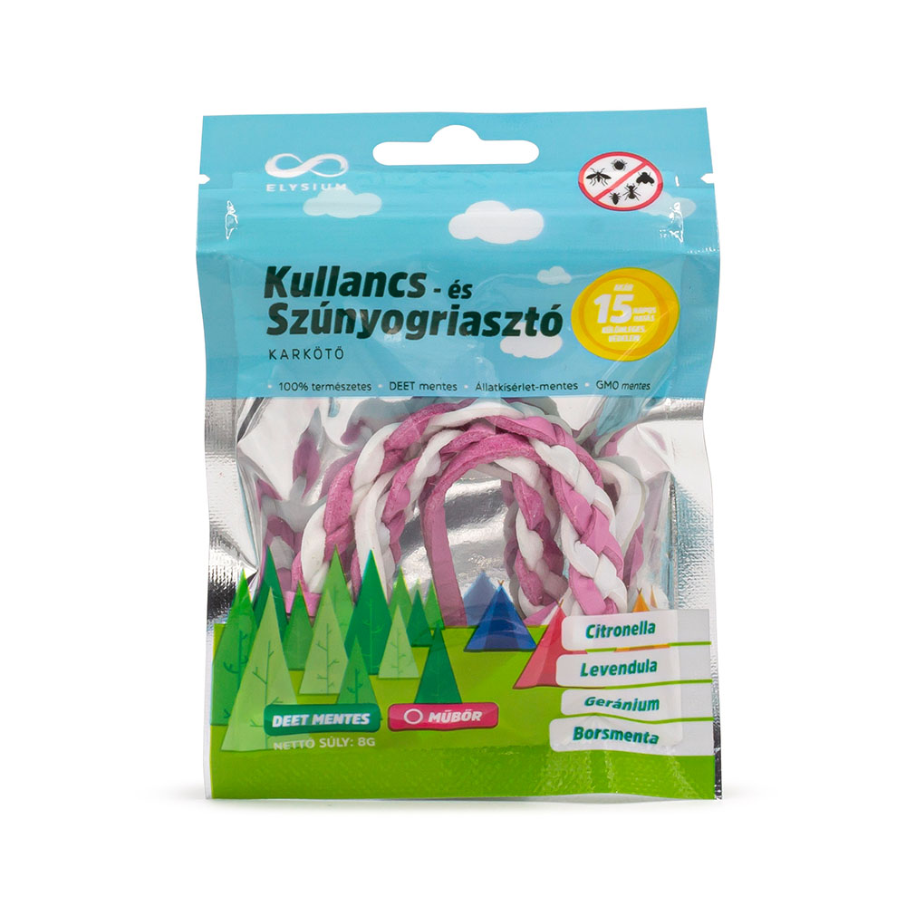 ELYSIUM kullancs- és szúnyogriasztó műbőr karkötő (1db)