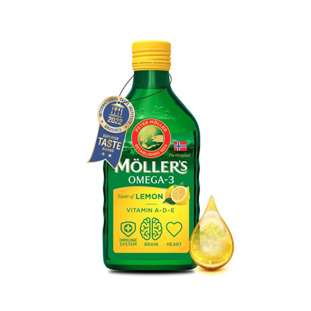 MÖLLER'S Omega-3 citromos halolaj (250ml)
