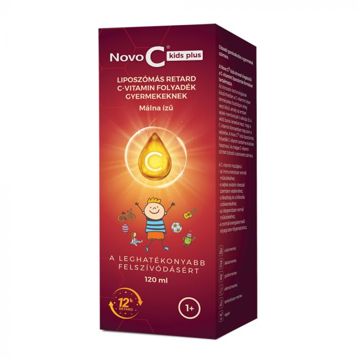 NOVO C Kids Plus liposzómás retard C-vitamin folyadék gyermekeknek (120ml)