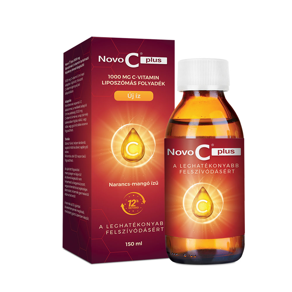 NOVO C Plus 1000mg C-vitamin liposzómás folyadék felnőtteknek (150ml)