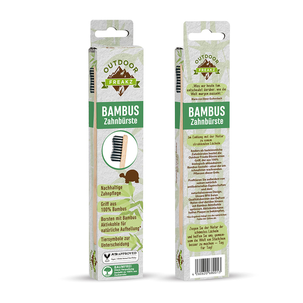 OUTDOOR FREAKZ Bambusz fogkefe (1db)