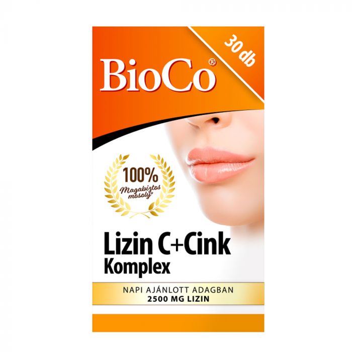 BIOCO Lizin C+Cink Komplex tabletta (30db)