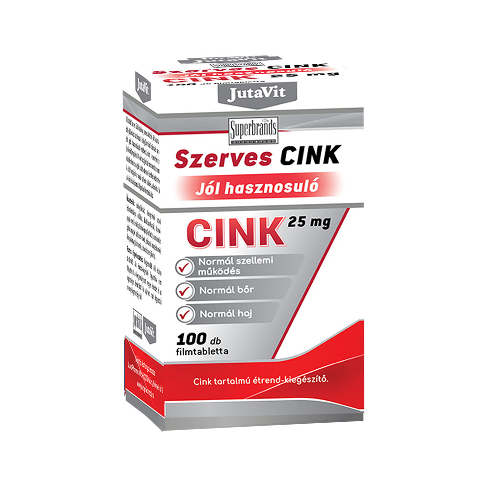 JUTAVIT Szerves Cink filmtabletta (100db)