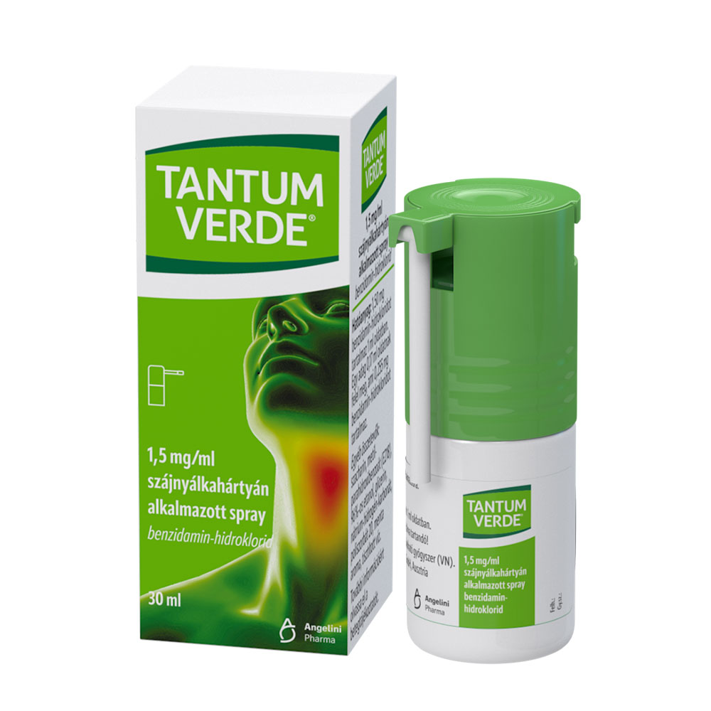 TANTUM VERDE 1,5mg/ml szájnyálkahártyán alkalmazott spray (30ml)