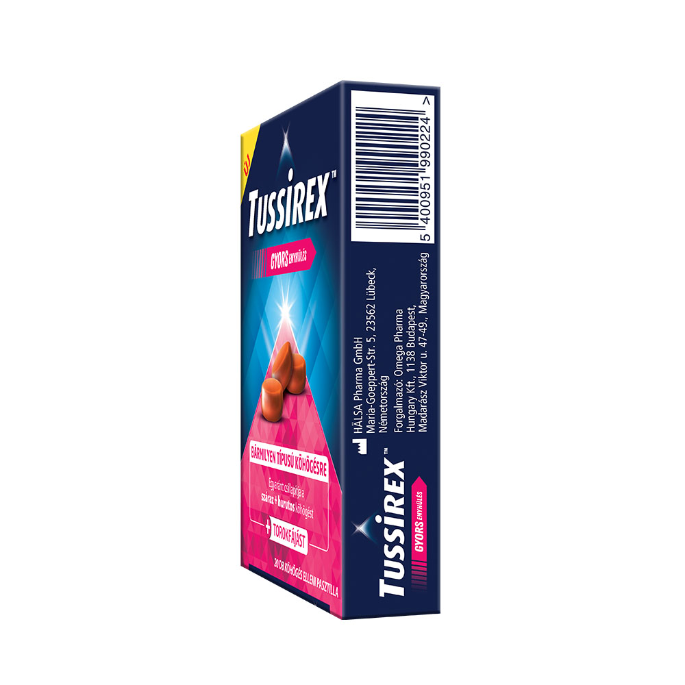 TUSSIREX Köhögés elleni pasztilla (20db)