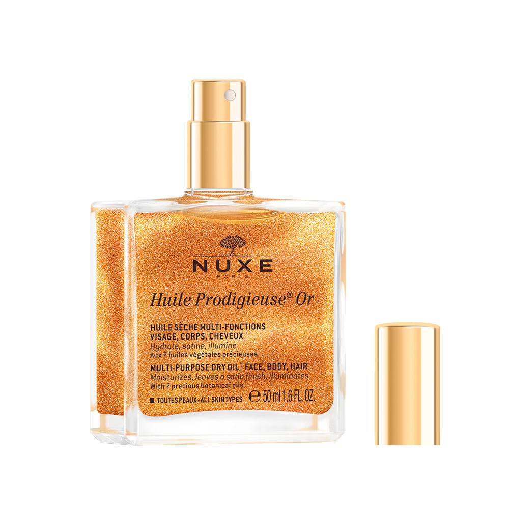 NUXE Huile Prodigieuse OR Többfunkciós arany-csillámos szárazolaj spray (50ml)