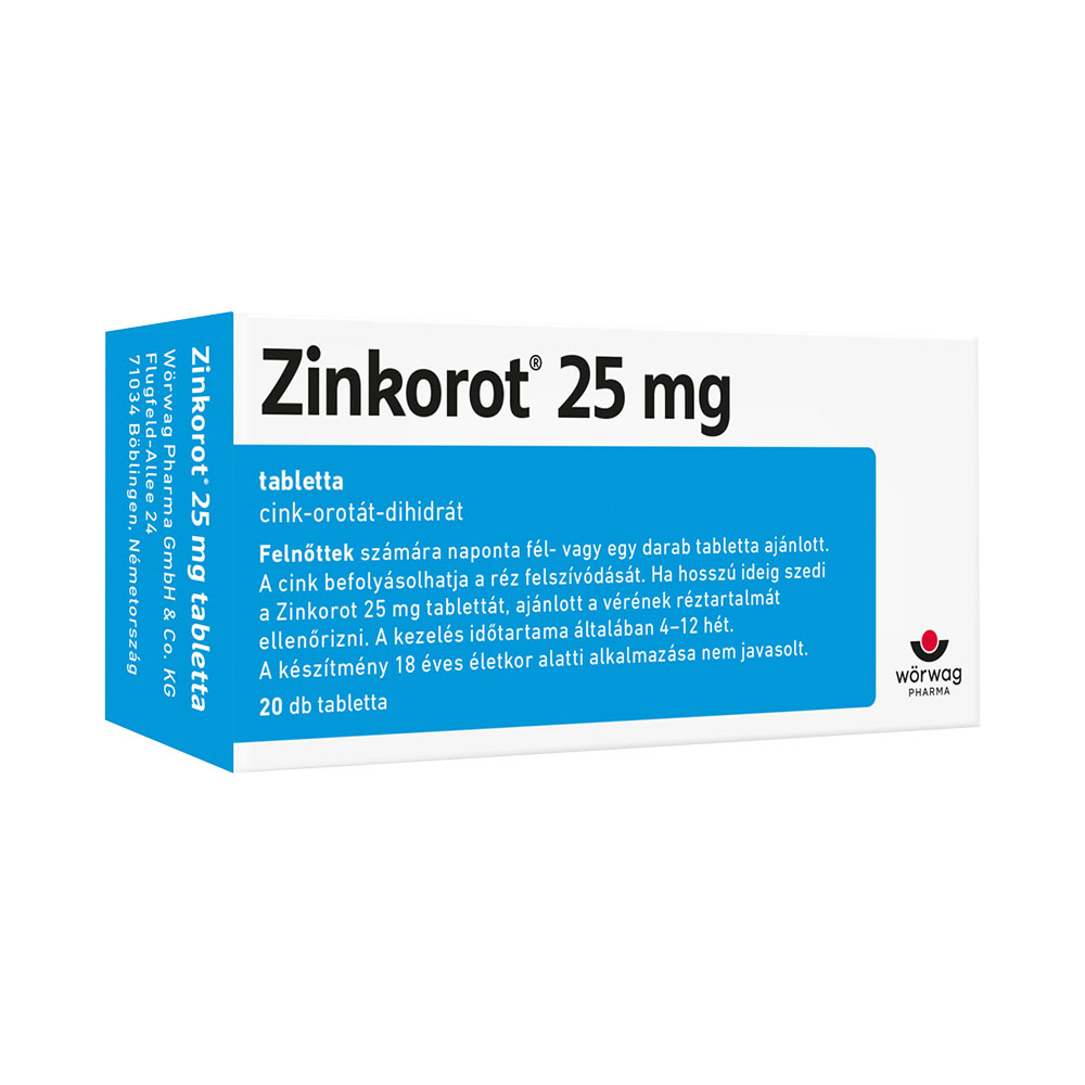 ZINKOROT 25 mg tabletta (20db)