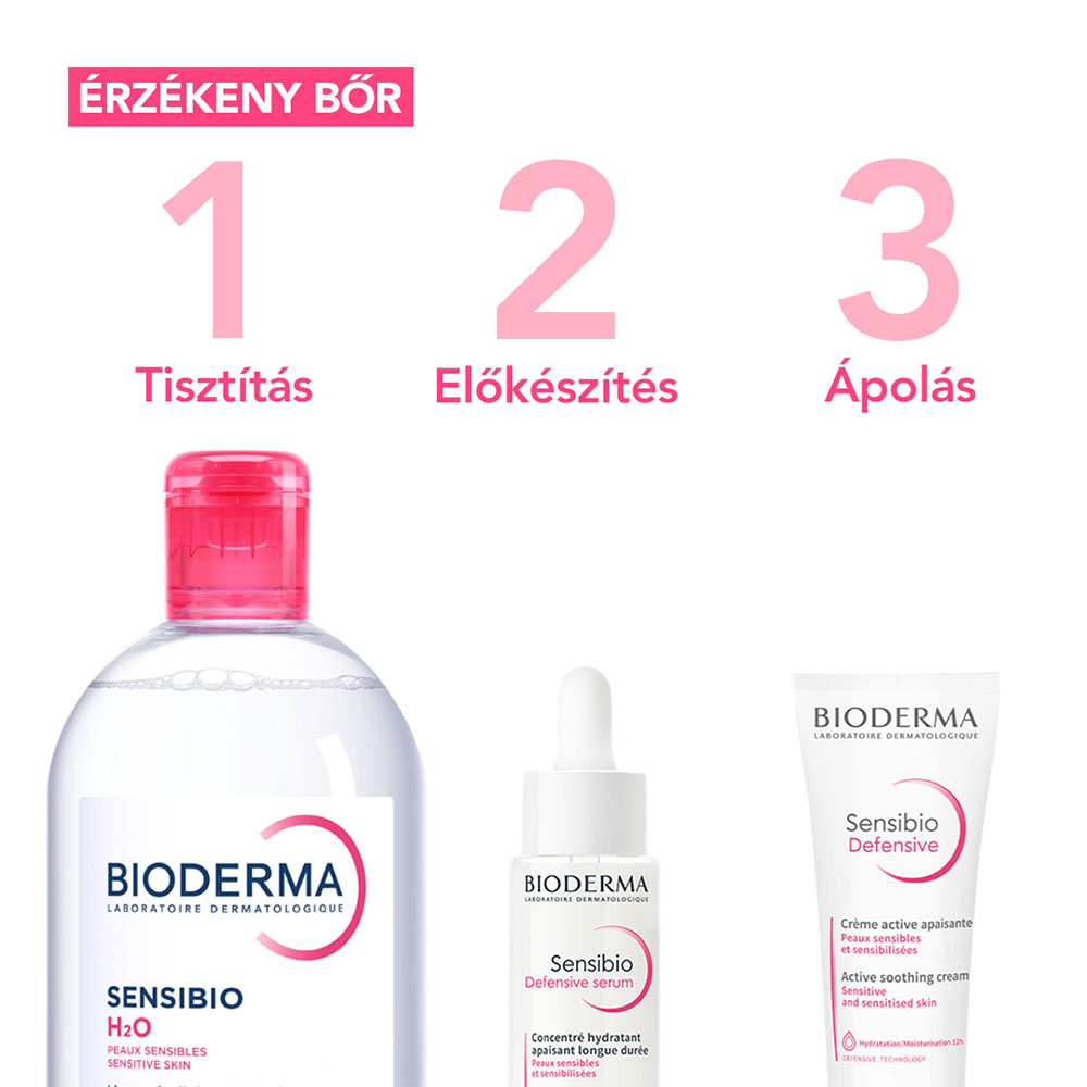 BIODERMA Sensibio H2O micellás arc- és sminklemosó oldat (500ml)