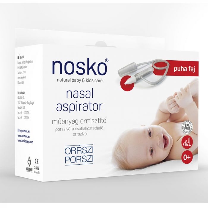 NOSKO Műanyag orrtisztító puha fejjel (1db)