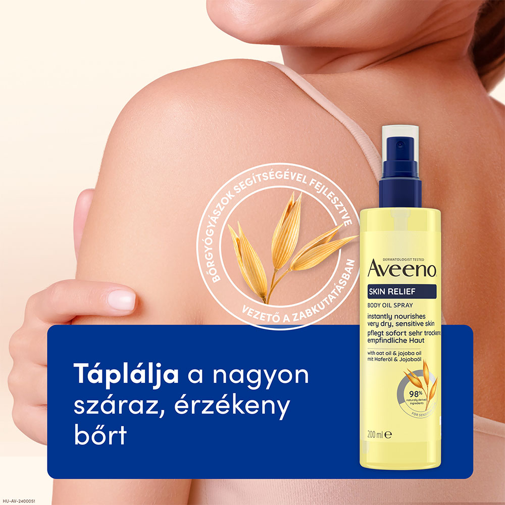 AVEENO Skin Relief testápoló olajspray (200ml)