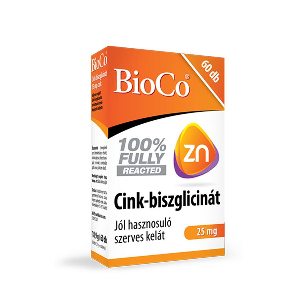 BIOCO Cink-biszglicinát 25mg tabletta (60db)