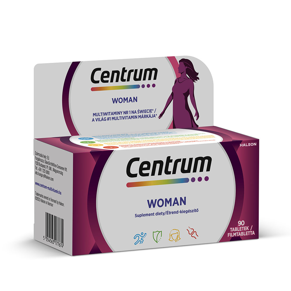 CENTRUM Woman multivitamin filmtabletta Nőknek (90db)