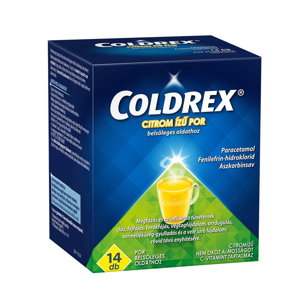 COLDREX citrom ízű por belsőleges oldathoz (14db)