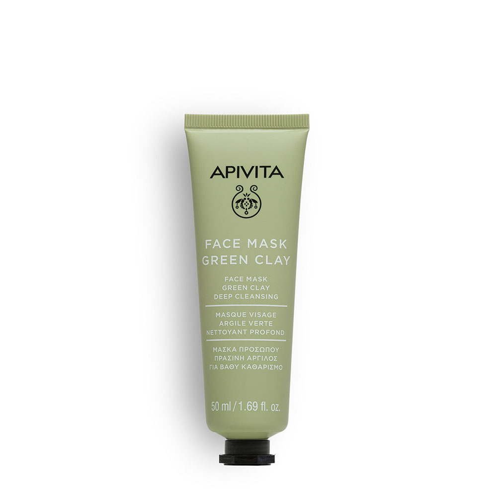 APIVITA Express mélytisztító arcmaszk Zöld agyaggal (50ml)