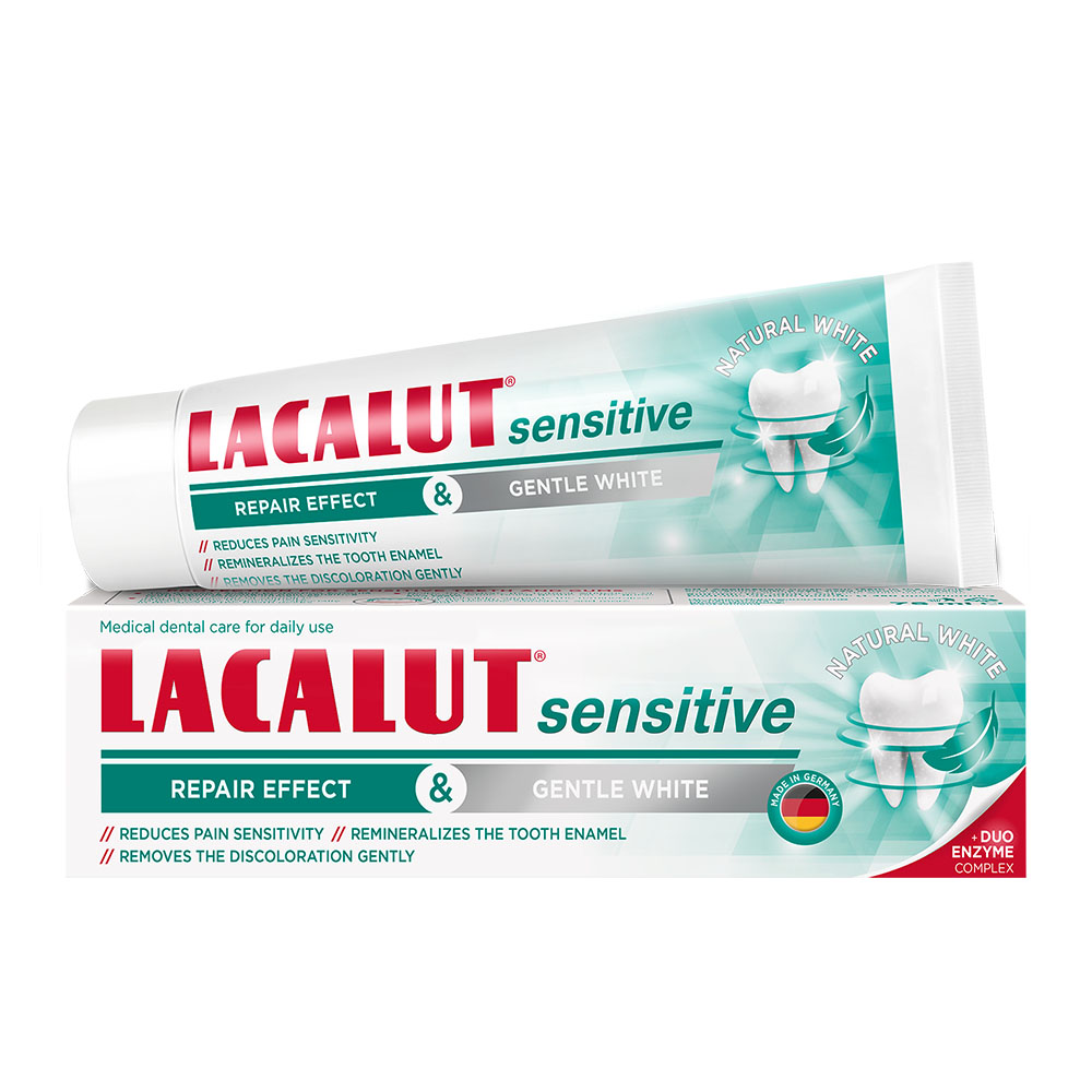 LACALUT Sensitive Repair Effect & Gentle White fogkrém (75ml)