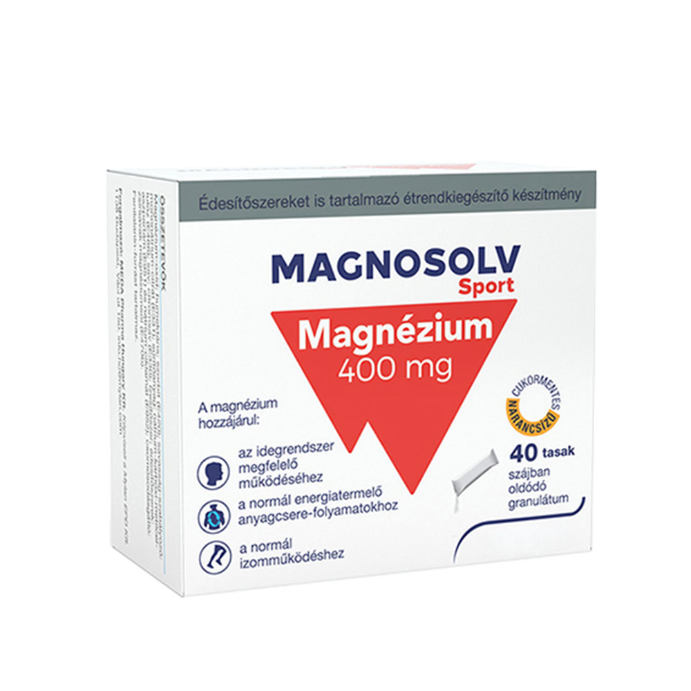 MAGNOSOLV Sport 400 mg szájban oldódó granulátum (40db)