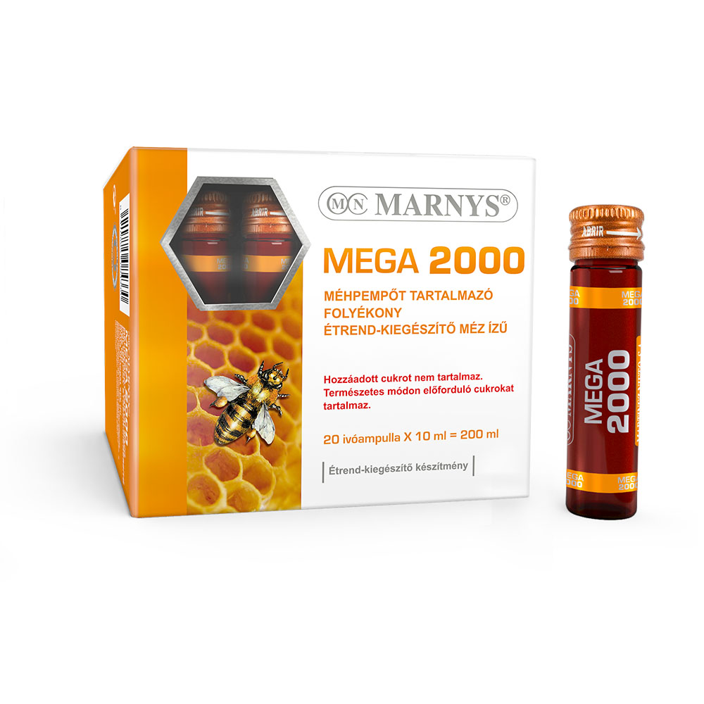 MARNYS Mega 2000 méhpempőt tartalmazó ivóampulla (20db)
