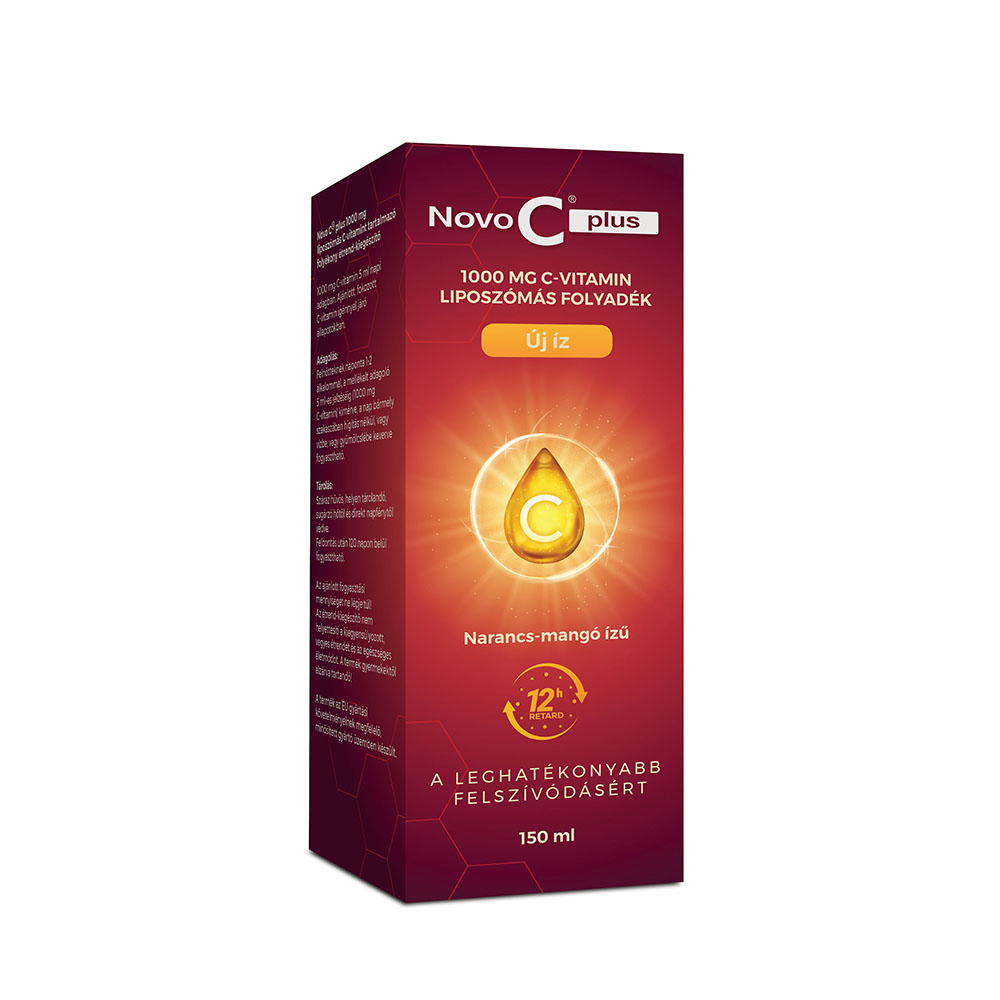 NOVO C Plus 1000mg C-vitamin liposzómás folyadék felnőtteknek (150ml)
