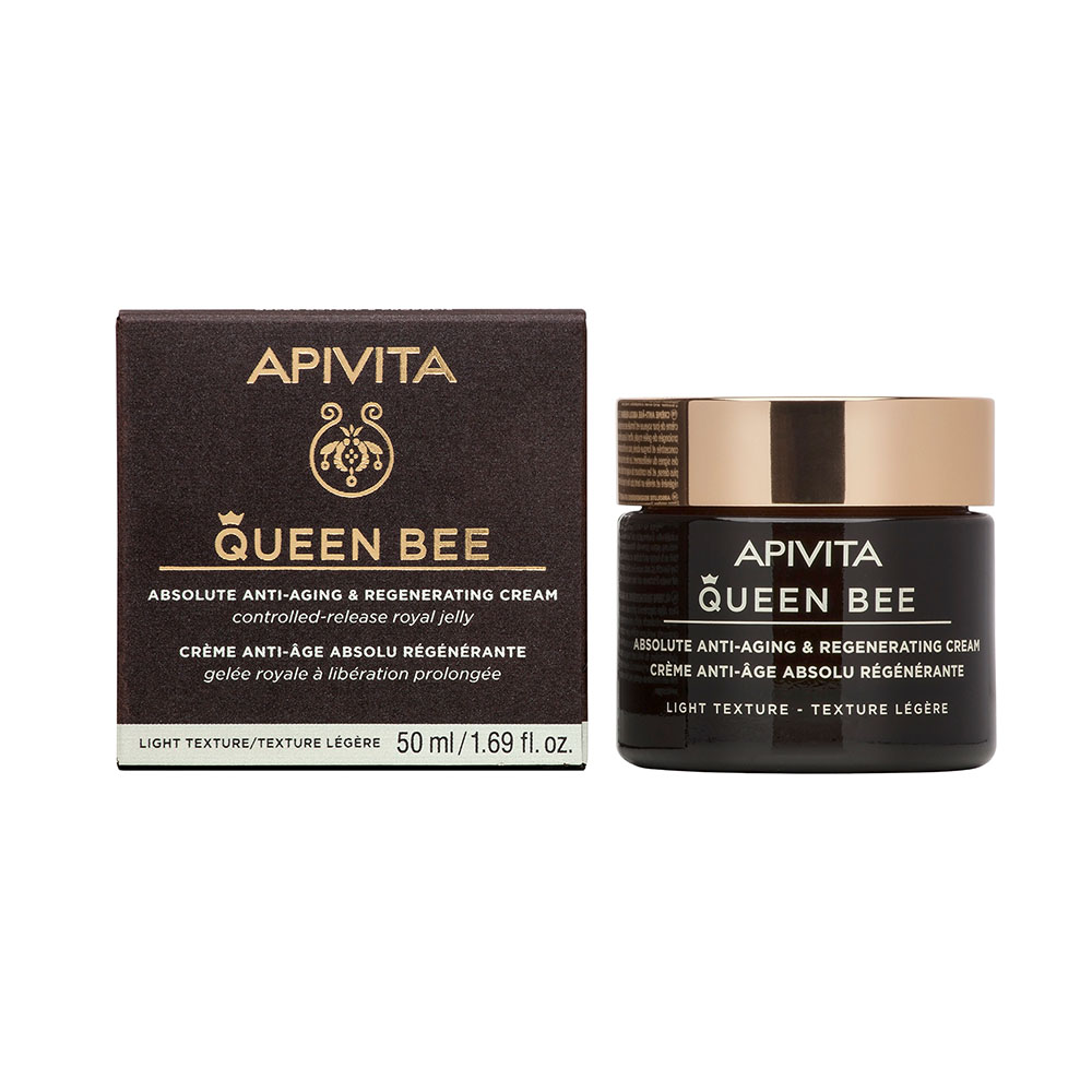 APIVITA Queen Bee ránctalanító arckrém Light normál/kombinált bőrre (50ml) 