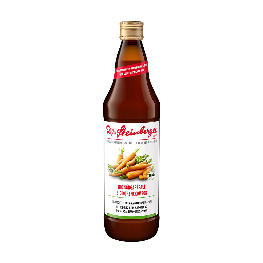 DR.STEINBERGER Sárgarépalé (bio) VIGYÉL VISSZA ÜVEGBEN (750ml)