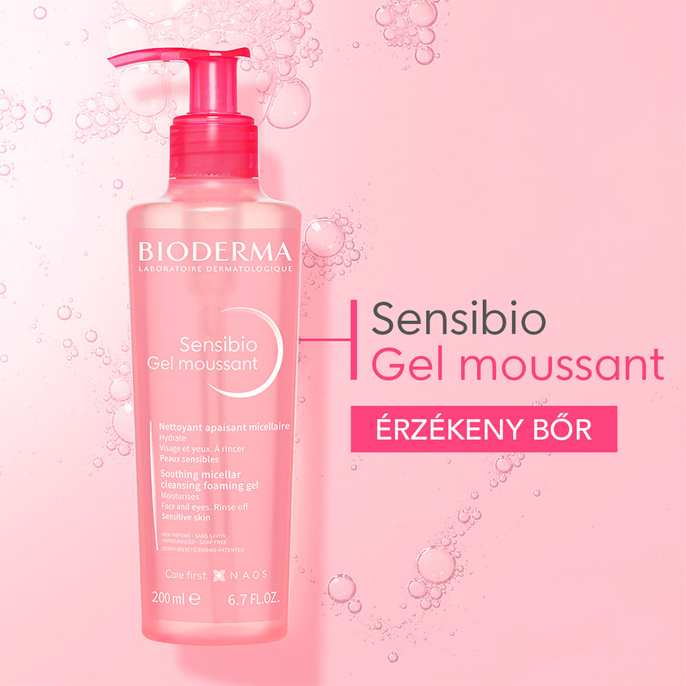 BIODERMA Sensibio Gel Moussant habzó tisztító gél (200ml)