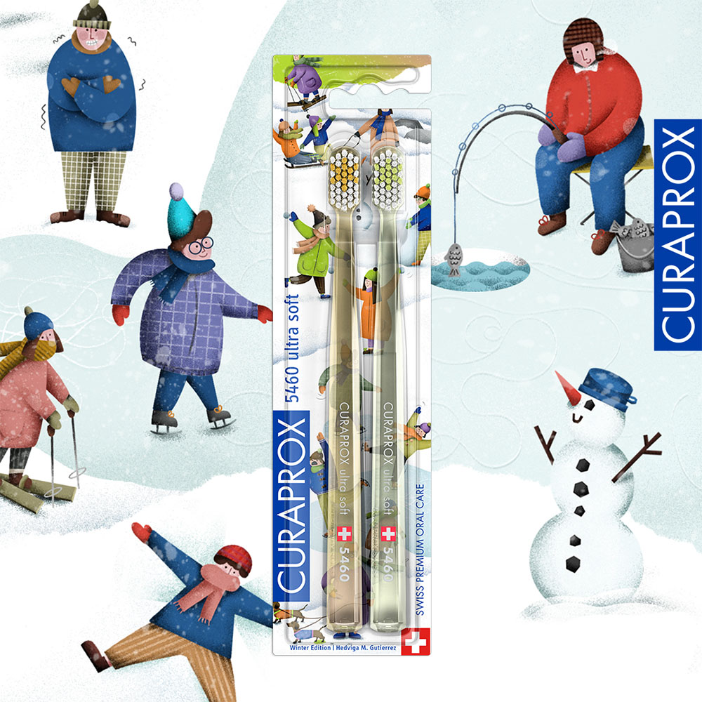 CURAPROX CS 5460 ultra soft Winter Edition 2024 fogkefe duopack (2db)