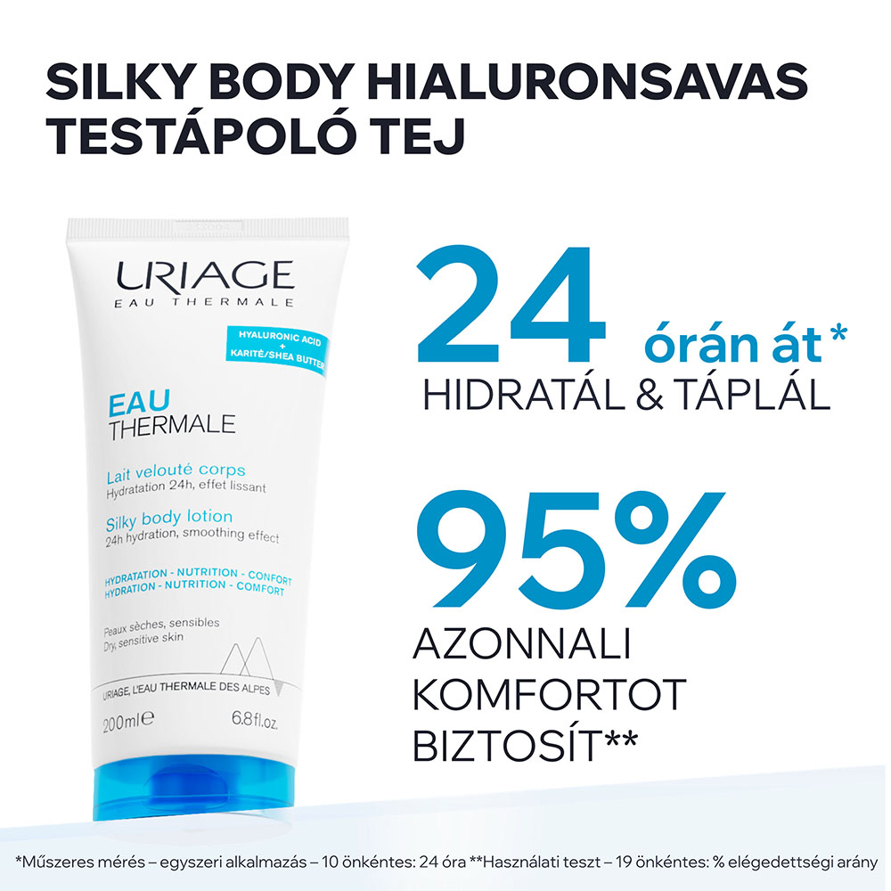 URIAGE Termál Silky Body hialuronsavas testápoló tej (200ml)
