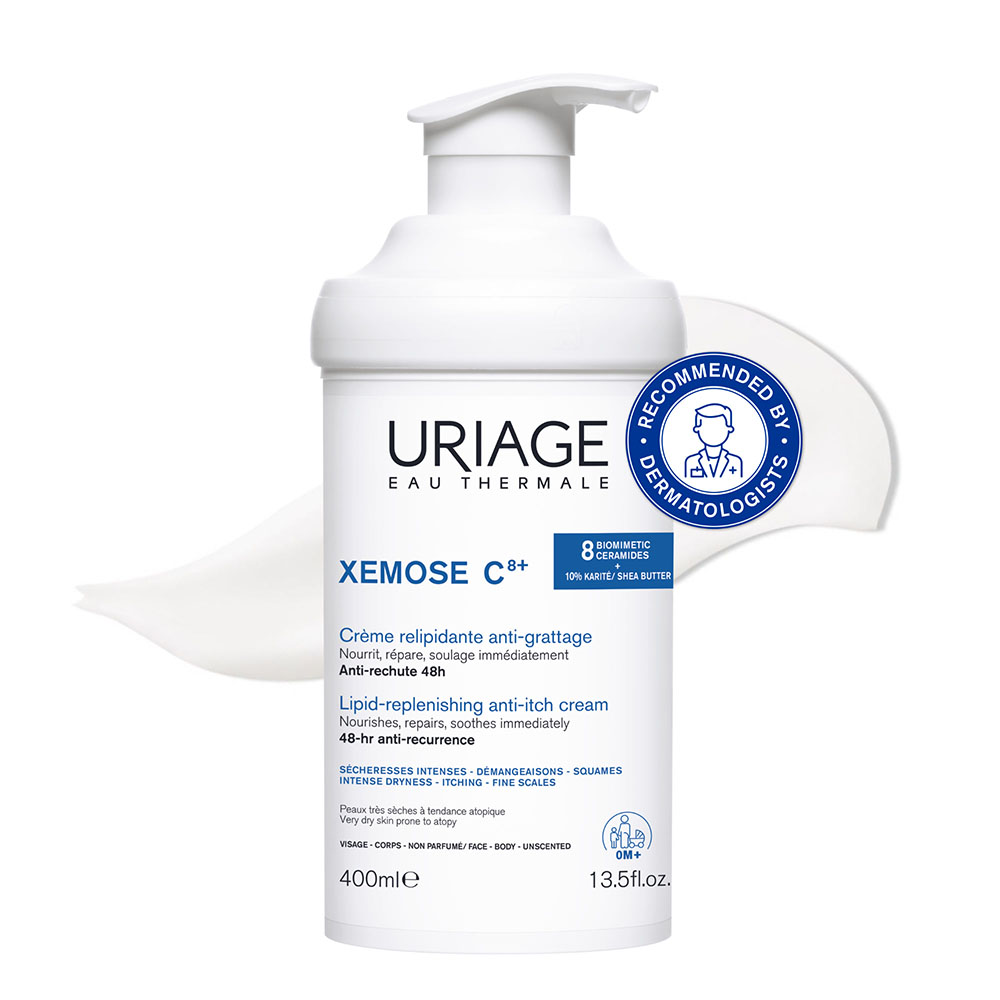 URIAGE Xémose C8+ lipidfeltöltő krém száraz bőrre (400ml) 