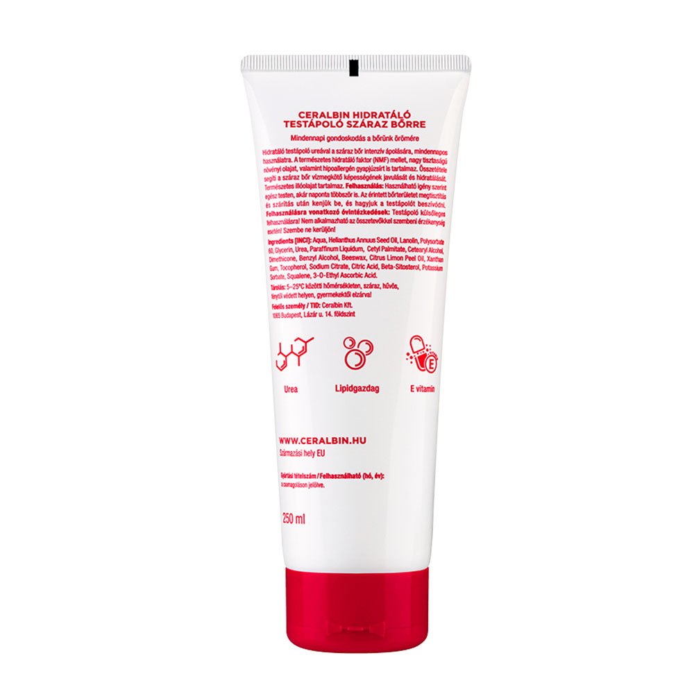 CERALBIN Hidratáló testápoló száraz bőrre (250ml)
