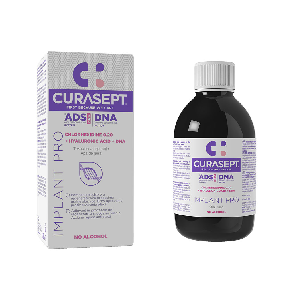 CURASEPT ADS DNA IMPLANT PRO szájöblögető (0,20% CHX+HA) (200ml)