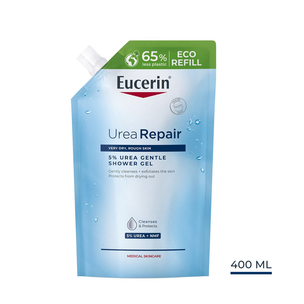EUCERIN Urea Repair 5% bőrkímélő tusfürdő öko-utántöltő (400ml)