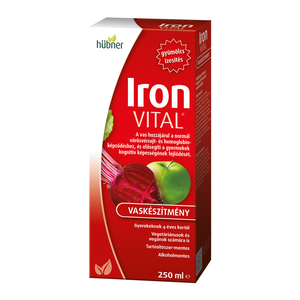 HÜBNER Iron Vital vaskészítmény vitaminokkal (250ml)