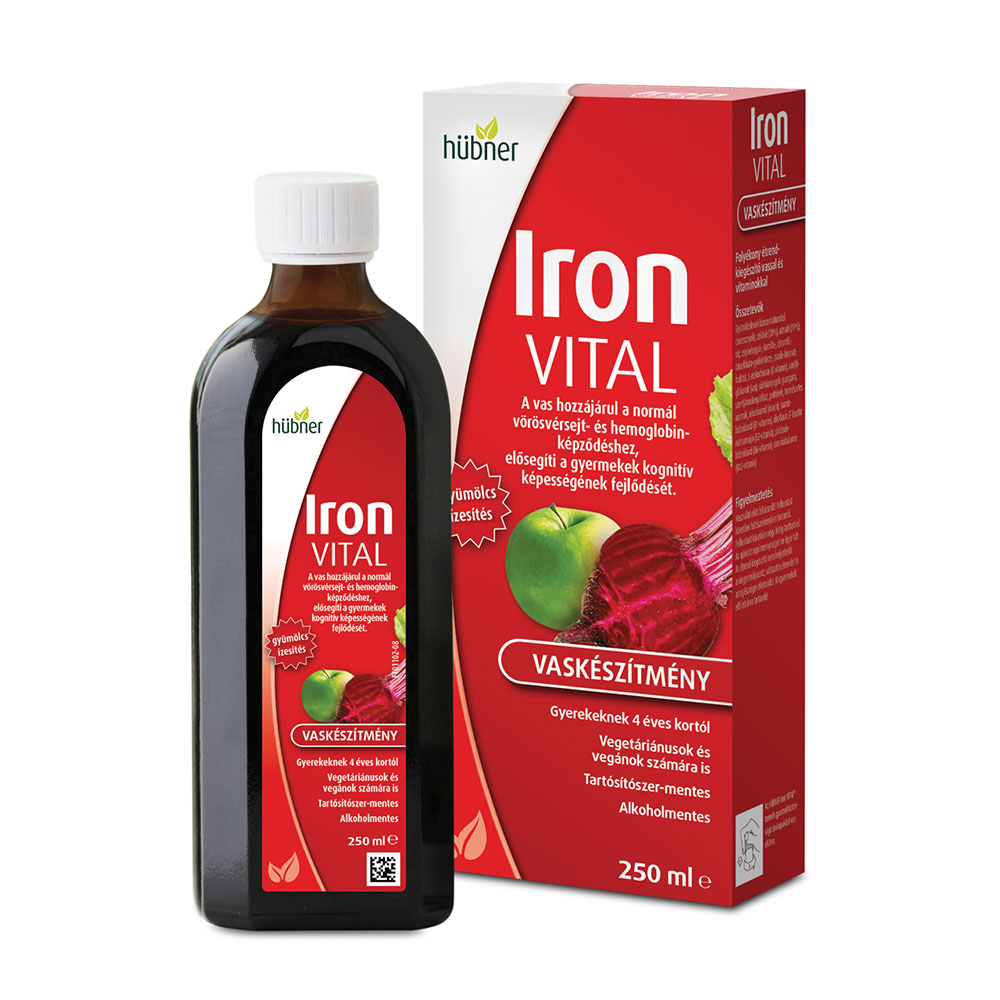 HÜBNER Iron Vital vaskészítmény vitaminokkal (250ml)