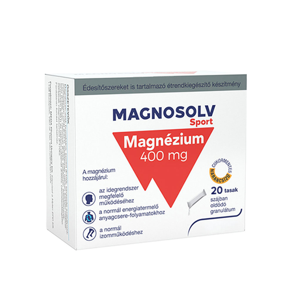 MAGNOSOLV Sport 400 mg szájban oldódó granulátum (20db)