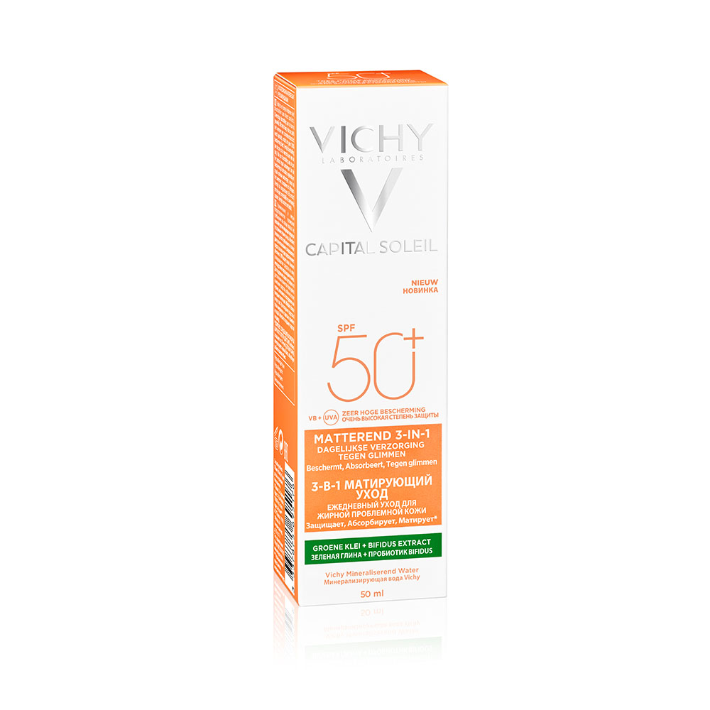 VICHY Capital Soleil Mattító 3in1 napvédő krém SPF50+ (50ml)