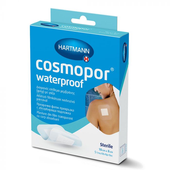 COSMOPOR Waterproof steril sebtapasz vízálló 10x8cm (5db)