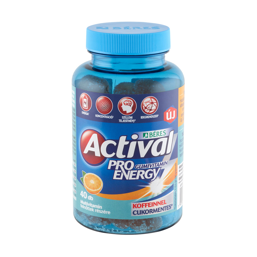 ACTIVAL Pro Energy Gumivitamin cukormentes (40db)