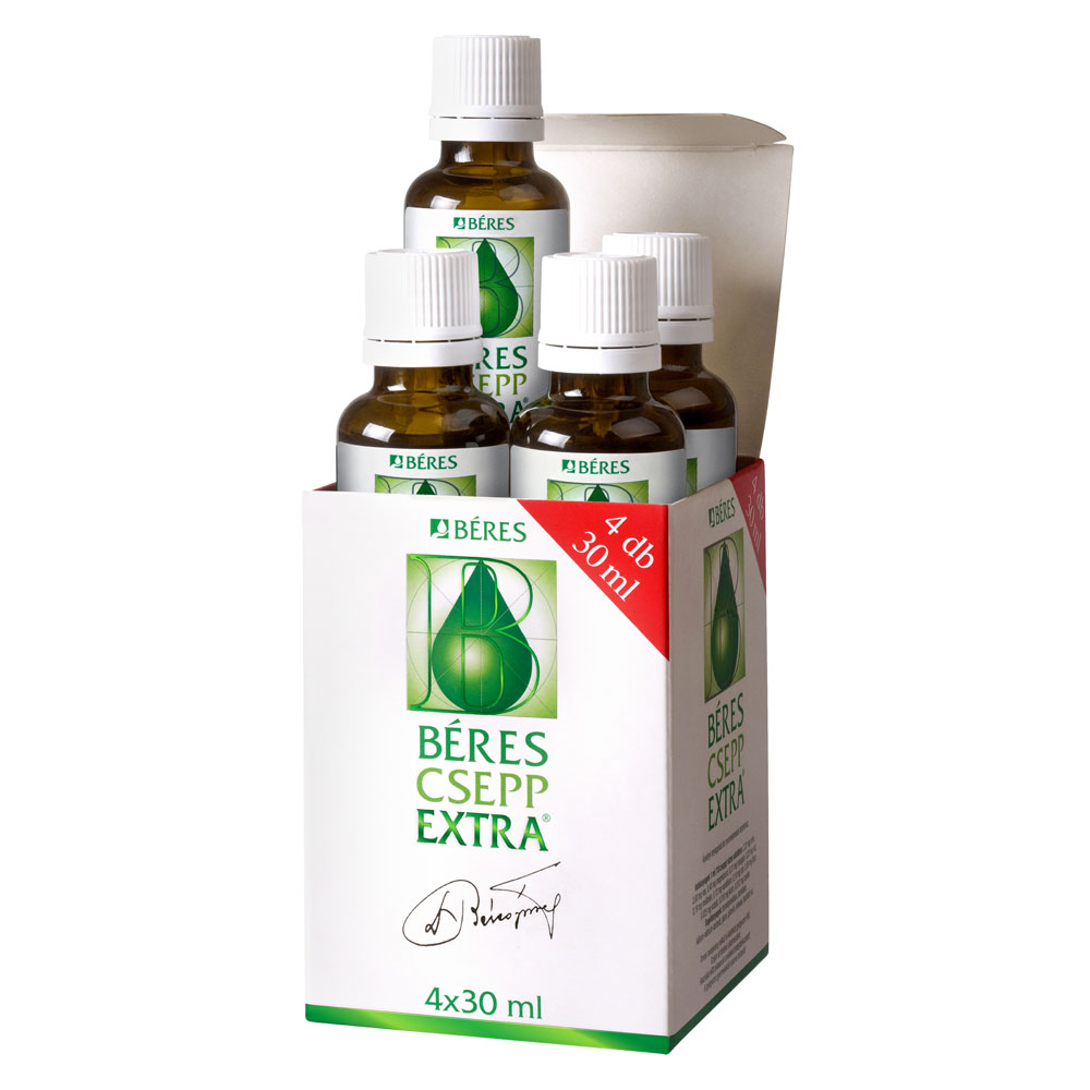 BÉRES CSEPP EXTRA belsőleges oldatos cseppek (4 x 30ml) 