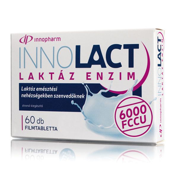 INNOPHARM Innolact Laktáz enzim 6000 FCCU filmtabletta (60db)